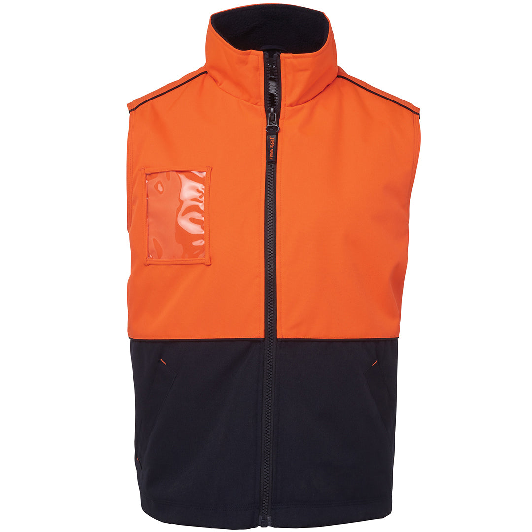 House of Uniforms The Hi Vis A.T Vest | Day | Adults Jbs Wear Orange/Navy