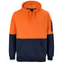 House of Uniforms The Hi Vis Pull Over Hoodie | Adults Jbs Wear Orange/Navy