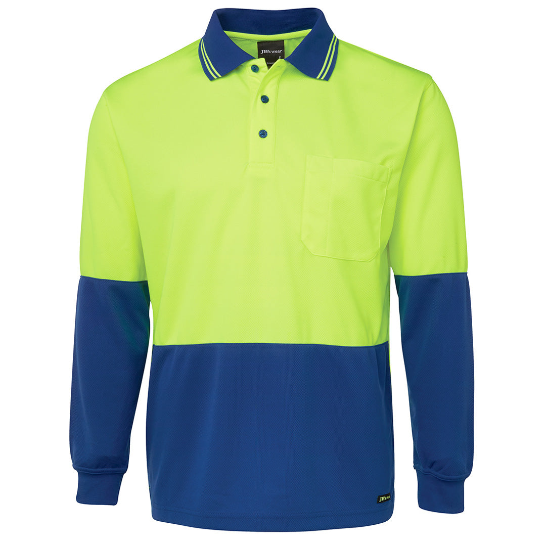 House of Uniforms The Traditional Hi Vis Polo | Long Sleeve | Adults Jbs Wear