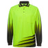 House of Uniforms The Hi Vis Rippa Sub Polo | Long Sleeve | Adults Jbs Wear Lime/Black