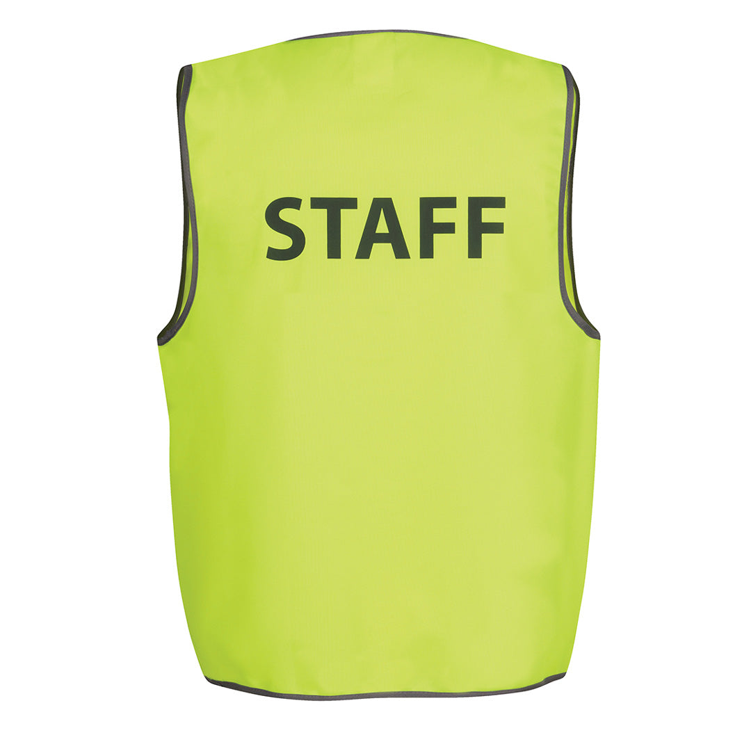 House of Uniforms The Pre Printed Hi Vis Day Vest | Adults Jbs Wear Flouro Lime