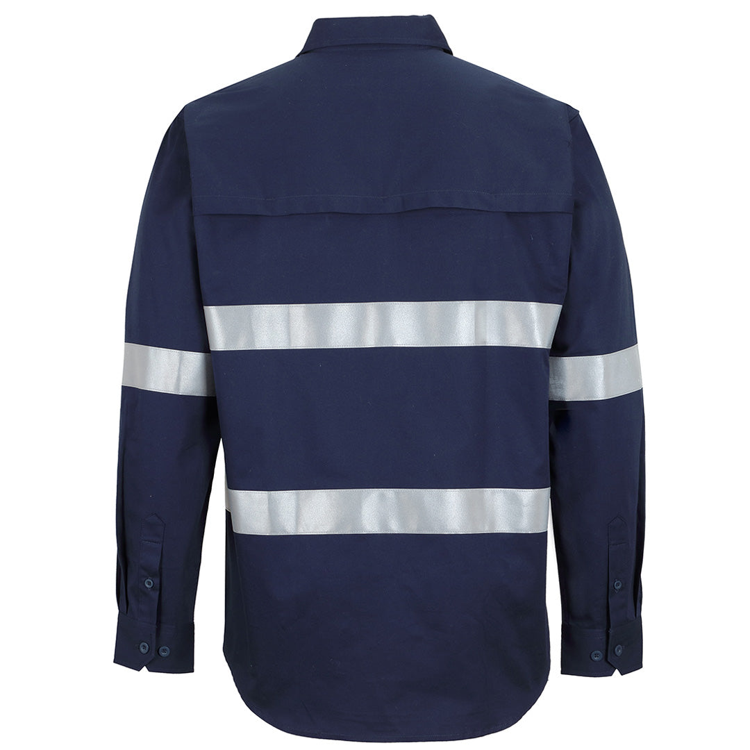 House of Uniforms The Closed Front 150g Taped Work Shirt | Long Sleeve | Adults Jbs Wear