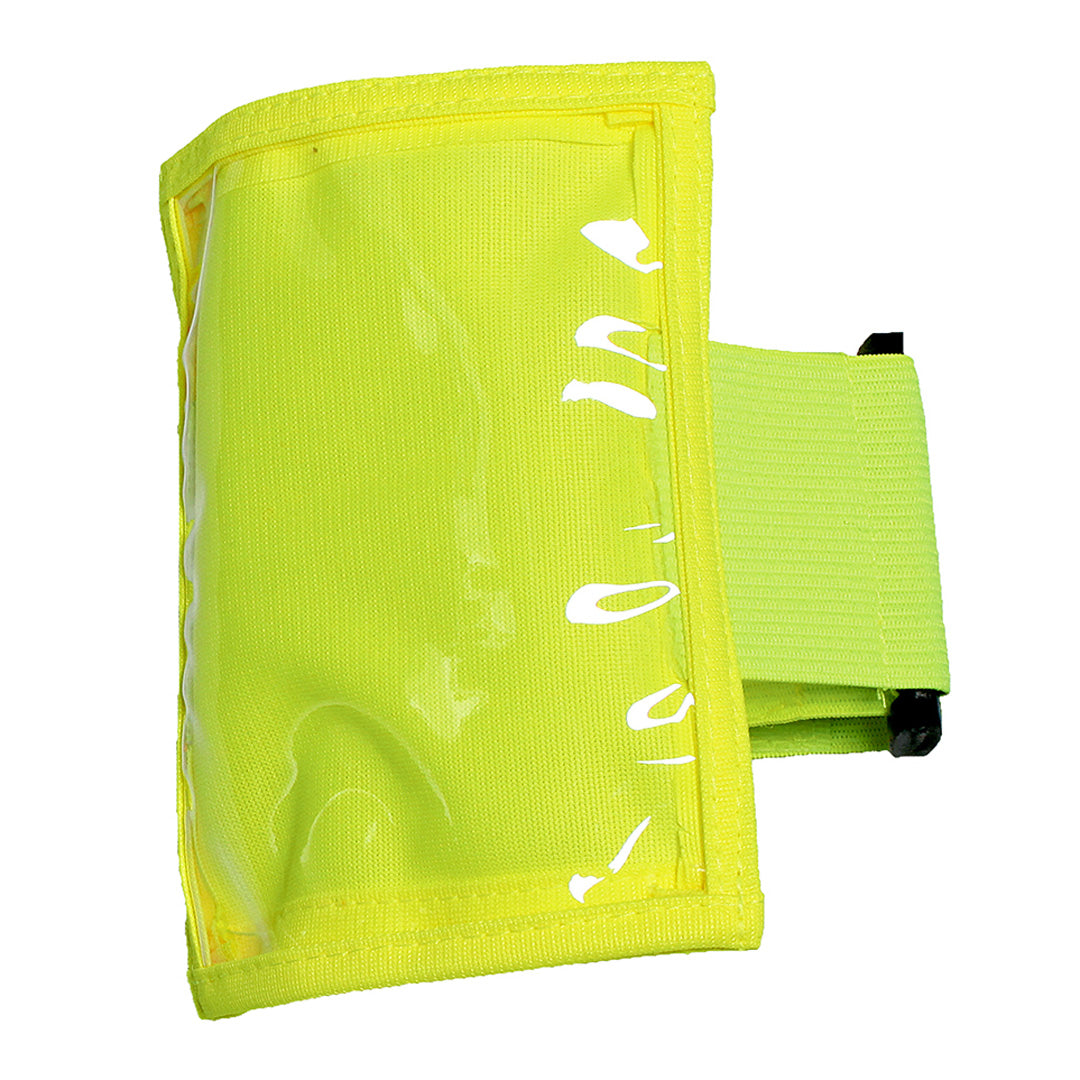 House of Uniforms The Plastic Pocket Sleeve Band | 10 Pack Jbs Wear Flouro Lime