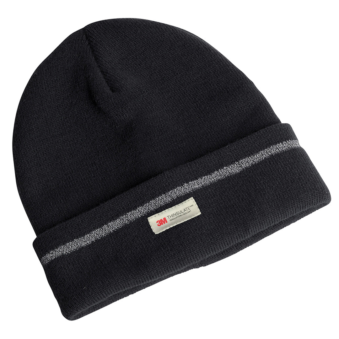 House of Uniforms The Reflective Beanie | Adults Jbs Wear Black