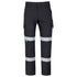 House of Uniforms The Taped Multi Pocket Stretch Canvas Pant | Mens Jbs Wear Black