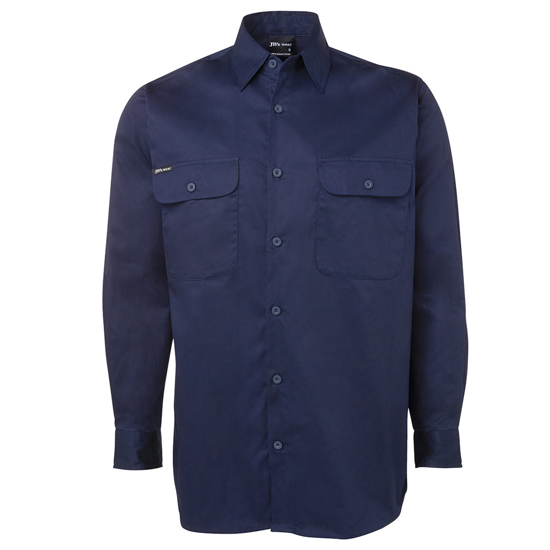 House of Uniforms The 150g Work Shirt | Adults | Long Sleeve Jbs Wear Navy