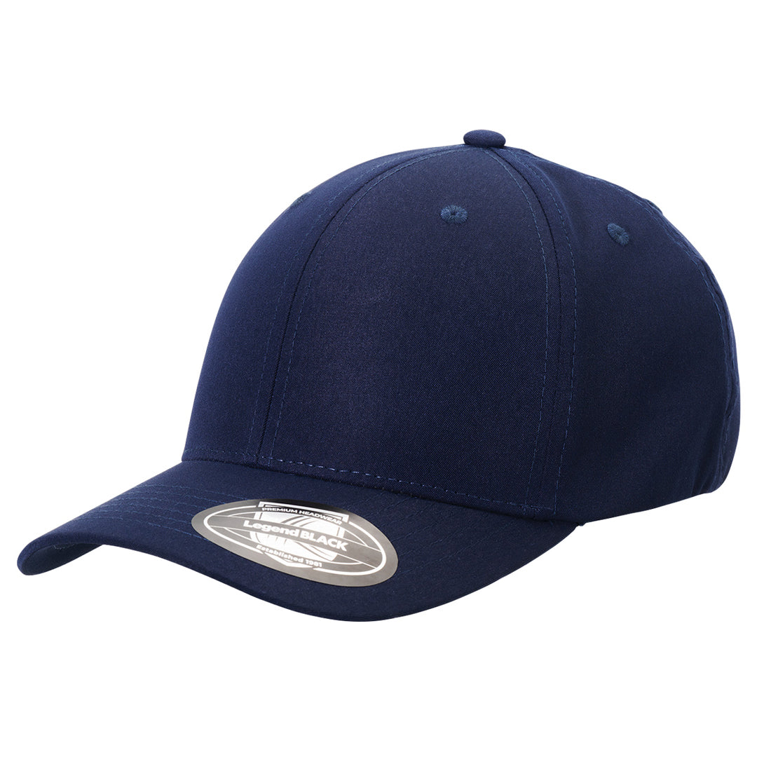House of Uniforms The Classic Fitted Cap Legend Black Navy