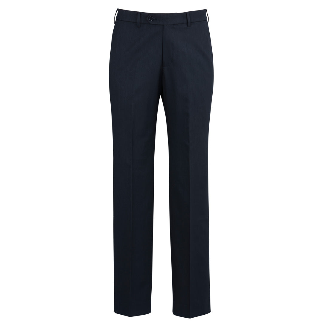 House of Uniforms The Cool Stretch Flat Front Pant | Mens Biz Corporates Navy