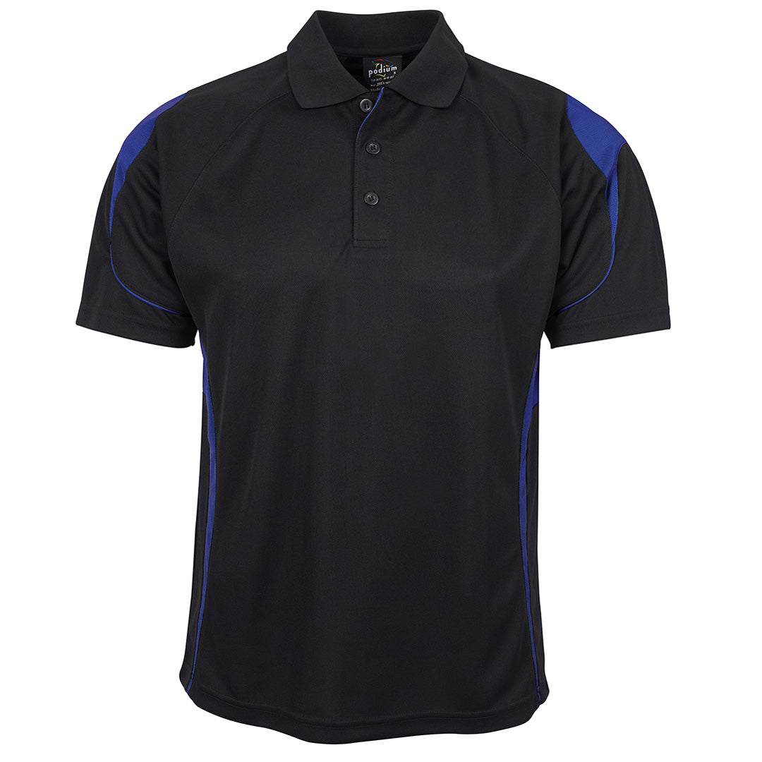 House of Uniforms The Bell Polo | Adults | Short Sleeve | Black Base Jbs Wear