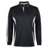 House of Uniforms The Jacquard Polo | Long Sleeve | Adults Jbs Wear Black/White