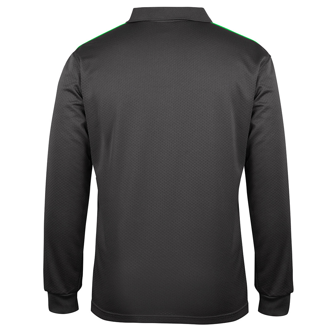 House of Uniforms The Jacquard Polo | Long Sleeve | Adults Jbs Wear