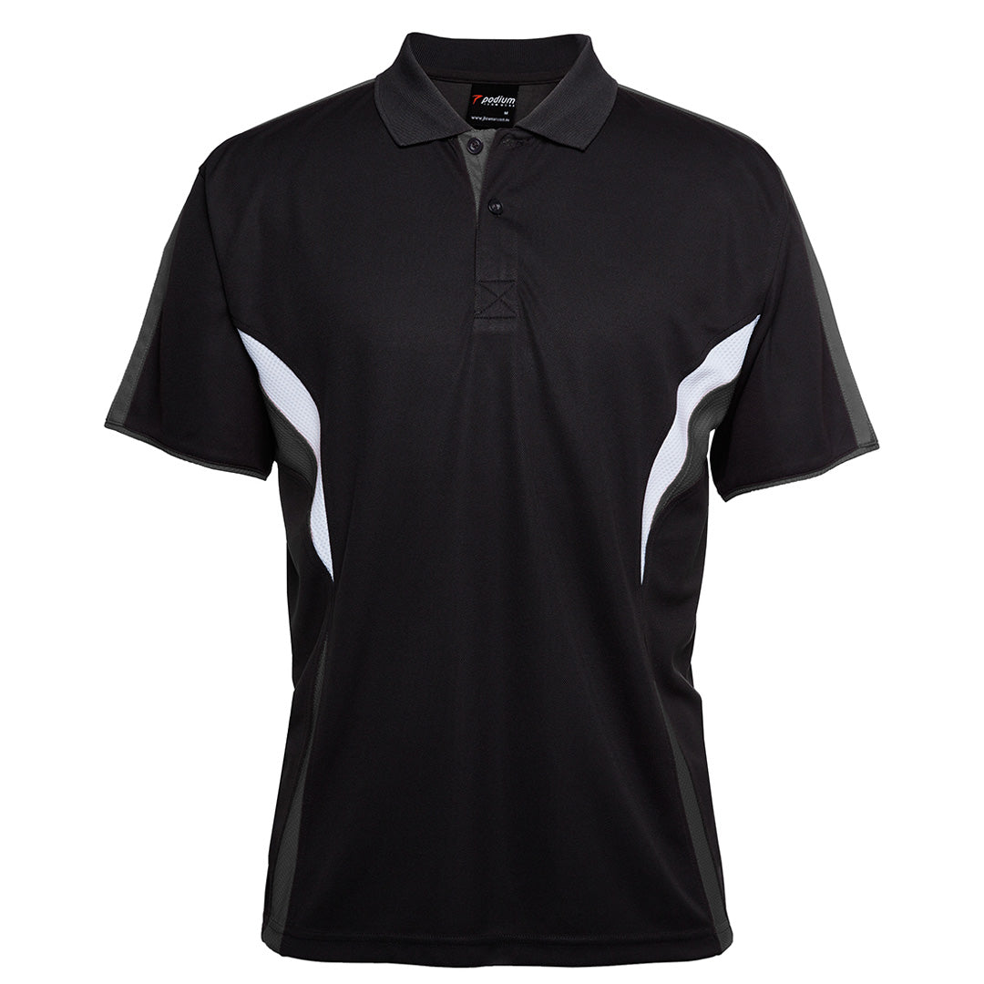 House of Uniforms The Cool Polo | Dark Colours | Short Sleeve | Adults Jbs Wear Black/Charcoal