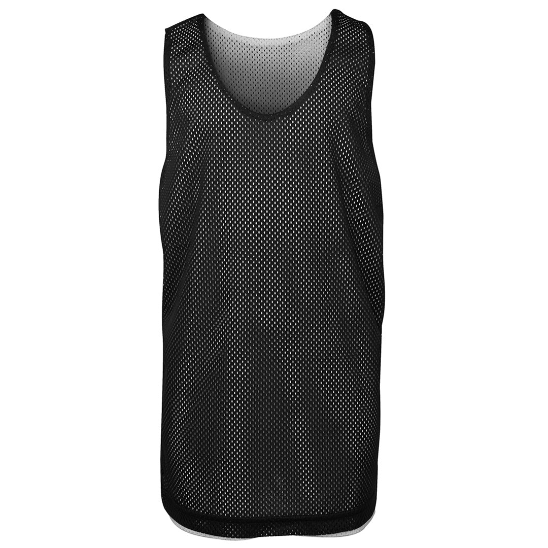 House of Uniforms The Reversible Training Singlet | Kids Jbs Wear Black/White