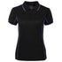 House of Uniforms The Piping Polo | Short Sleeve | Black Base | Ladies Jbs Wear