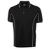 House of Uniforms The Piping Polo | Short Sleeve | Black Base | Adults Jbs Wear