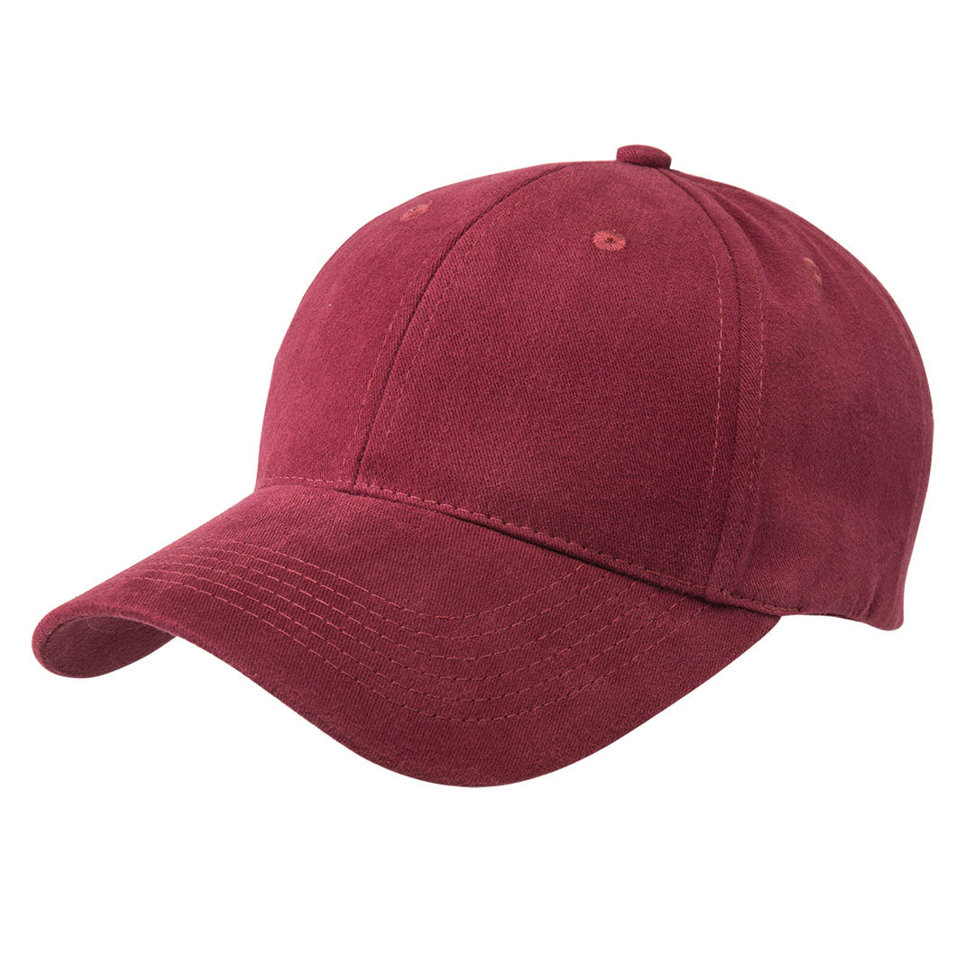 House of Uniforms The Premium Soft Cotton Cap | Adults Legend Cherry