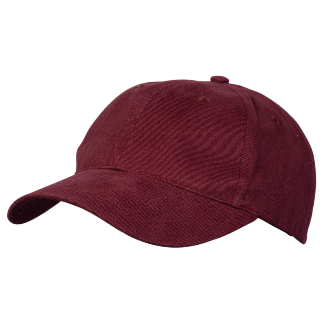 House of Uniforms The Premium Soft Cotton Cap | Adults Legend Maroon