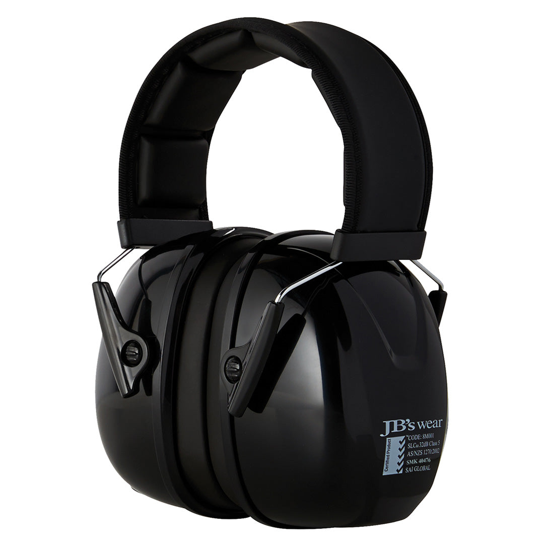 House of Uniforms The Supreme 32D Safety Ear Muff | Adults Jbs Wear Black