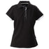 House of Uniforms The Antreville Polo | Ladies | Short Sleeve James Harvest Black with Black/White/Grey Trim