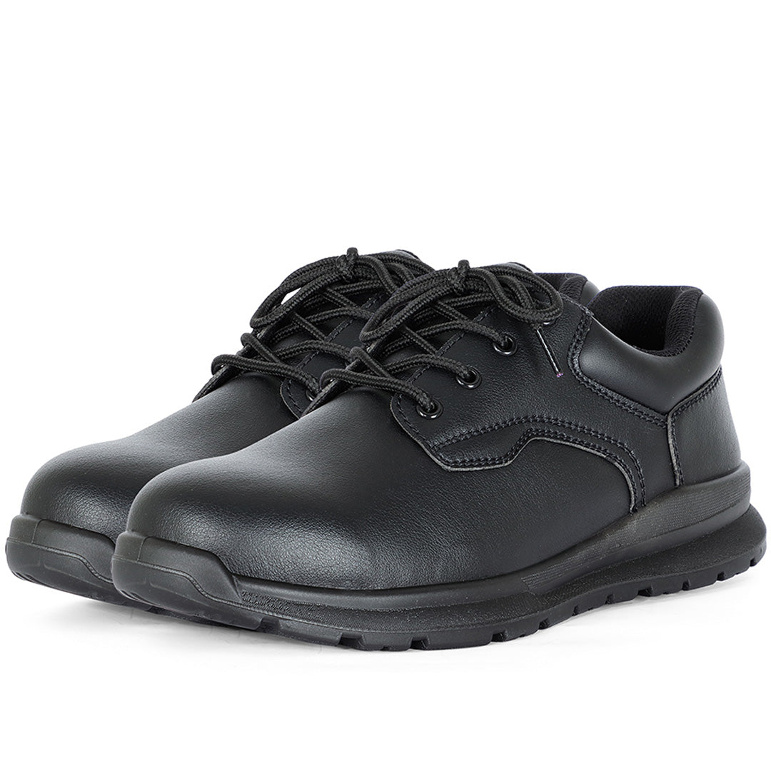 House of Uniforms The Microfibe Lace Up Steel Cap Shoe | Adults Jbs Wear Black