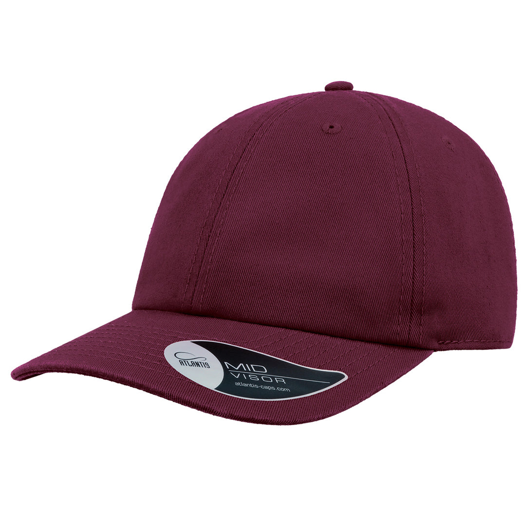 House of Uniforms The Dad Hat | Atlantis Atlantis Headwear Burgundy