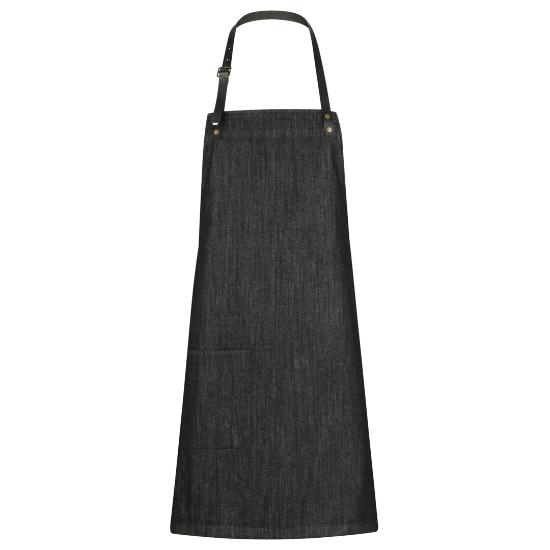 House of Uniforms The Byron Apron | Bib Identitee Black