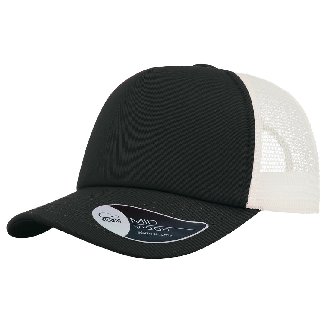 House of Uniforms The Record Trucker | Atlantis Atlantis Headwear Black/White
