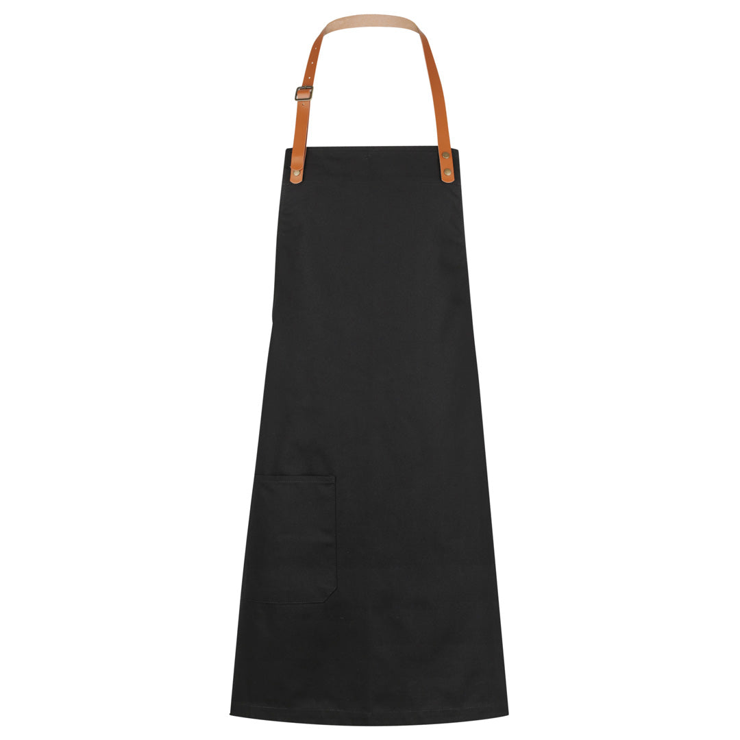 House of Uniforms The Luca Apron | Bib Identitee Black