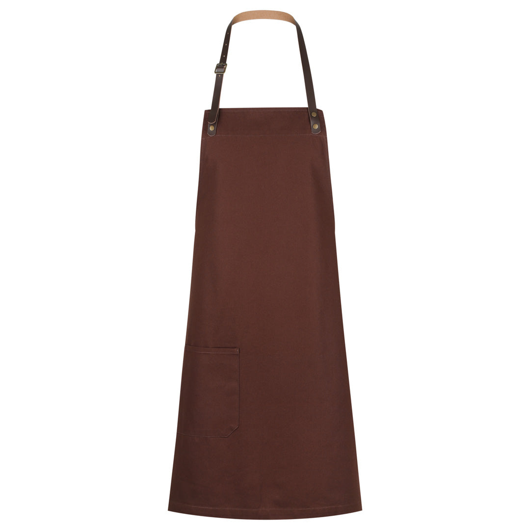 House of Uniforms The Luca Apron | Bib Identitee Chocolate