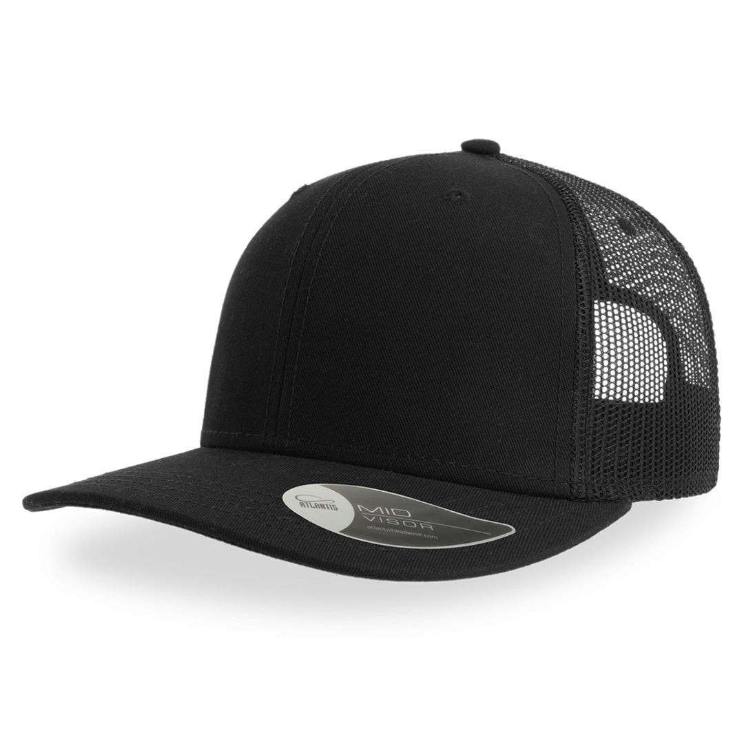 House of Uniforms The Sonic Trucker Cap | Atlantis Atlantis Headwear Black