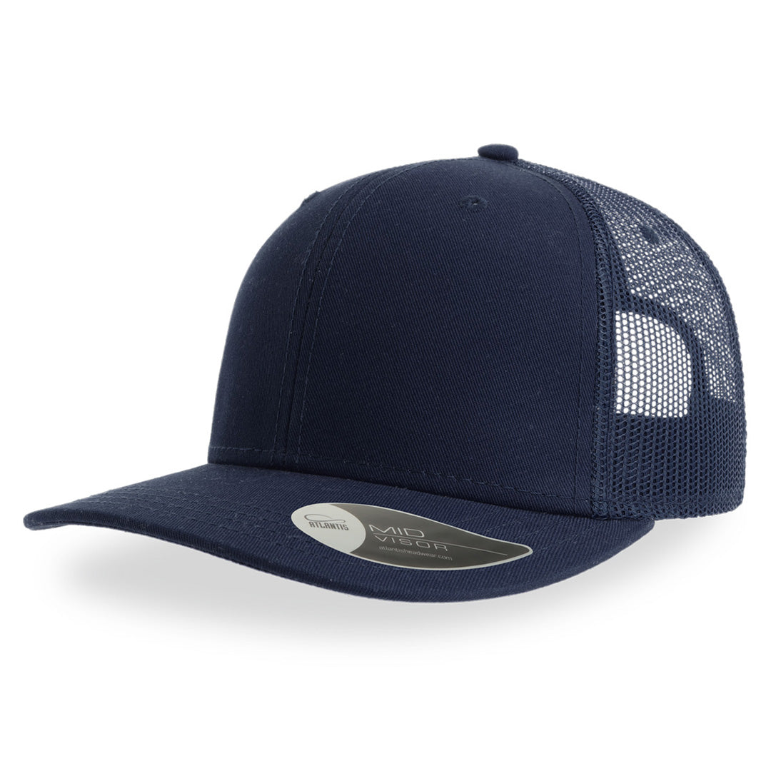 House of Uniforms The Sonic Trucker Cap | Atlantis Atlantis Headwear Navy
