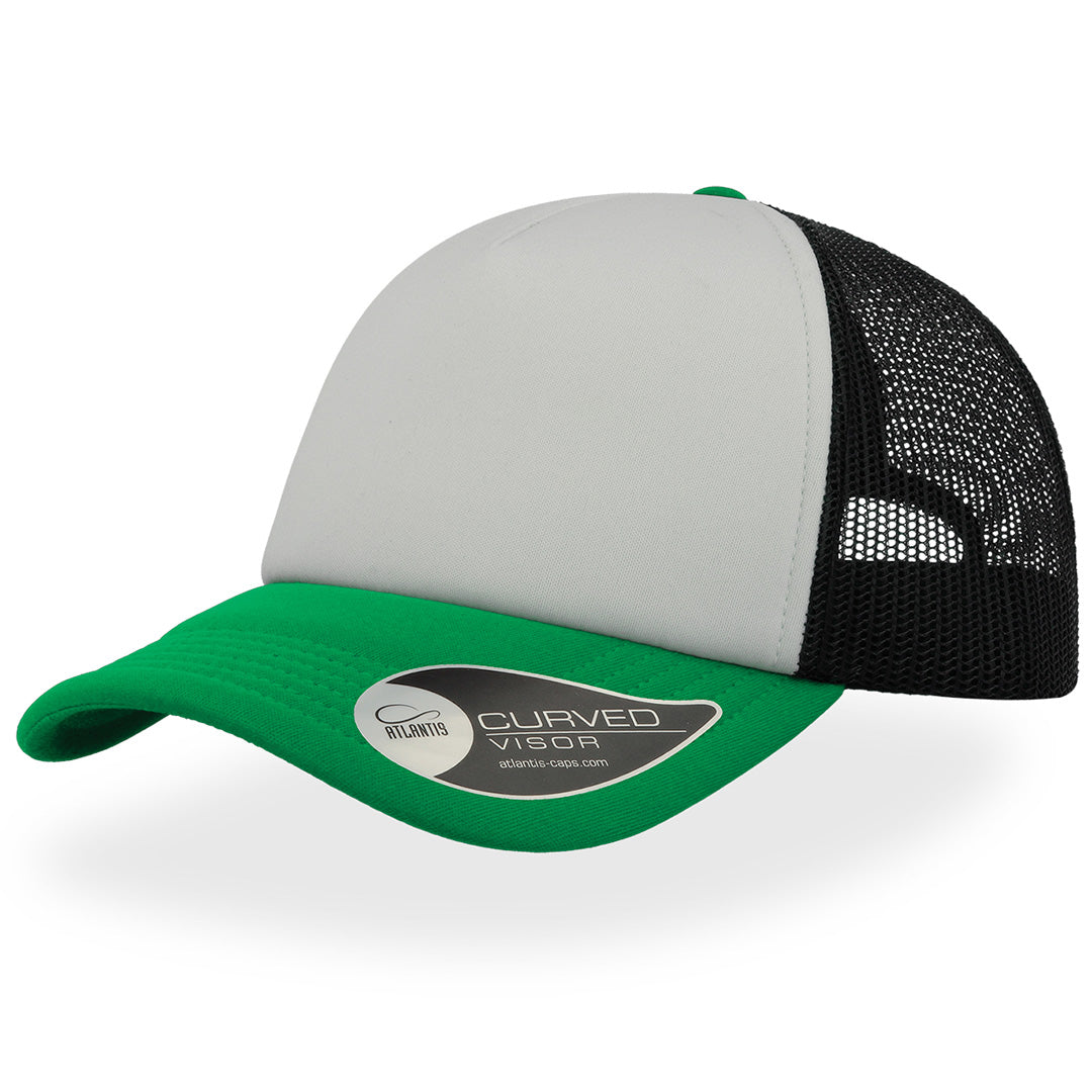 House of Uniforms The Rapper Cap | Atlantis Atlantis Headwear White/Green