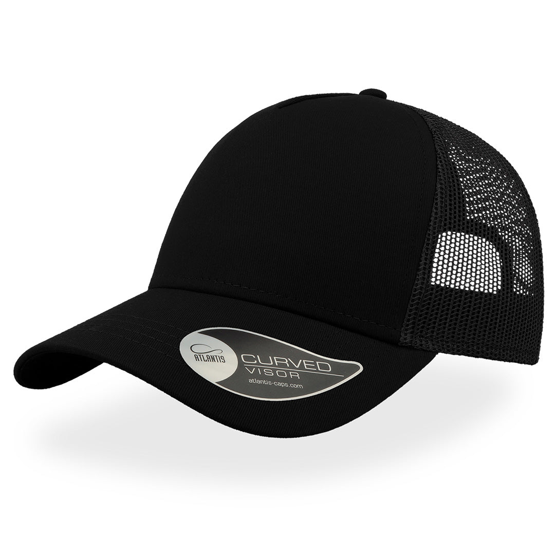 House of Uniforms The Rapper Cotton Cap | Atlantis Atlantis Headwear Black