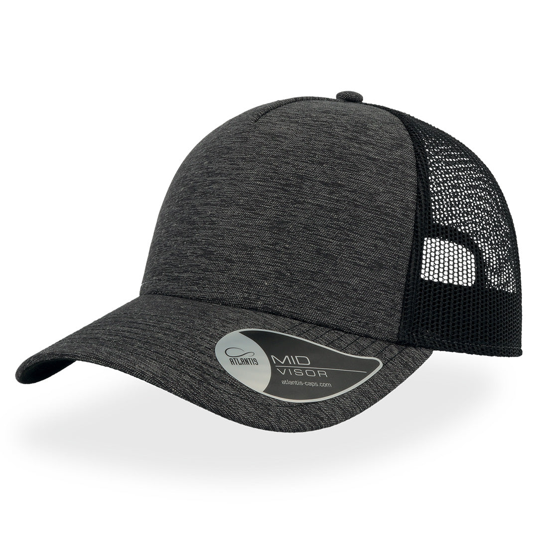 House of Uniforms The Rapper Melange Cap | Atlantis Atlantis Headwear Dark Grey