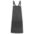 House of Uniforms The Louie Apron | Cross Back Identitee Black