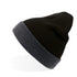 House of Uniforms The Wind Beanie | Atlantis | Adults Atlantis Headwear Black/Grey