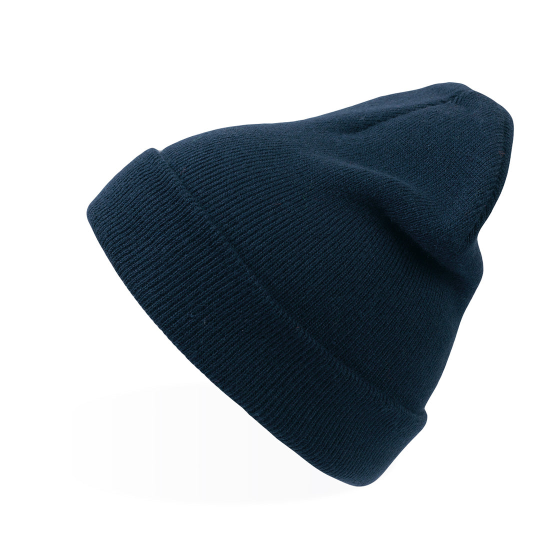 House of Uniforms The Wind Beanie | Atlantis | Adults Atlantis Headwear Navy