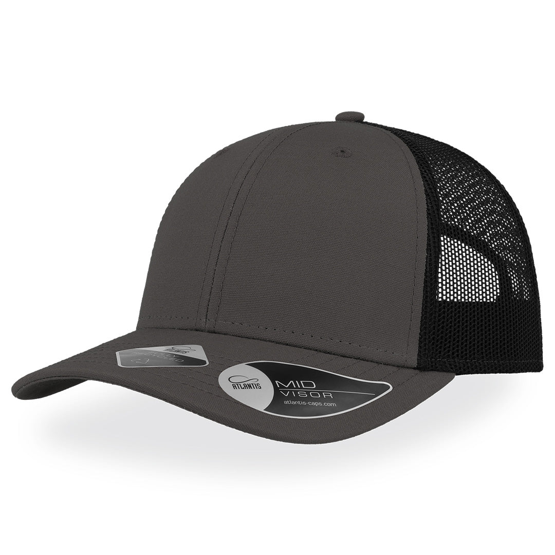 House of Uniforms The Recy Three Cap | Atlantis Atlantis Headwear Dark Grey