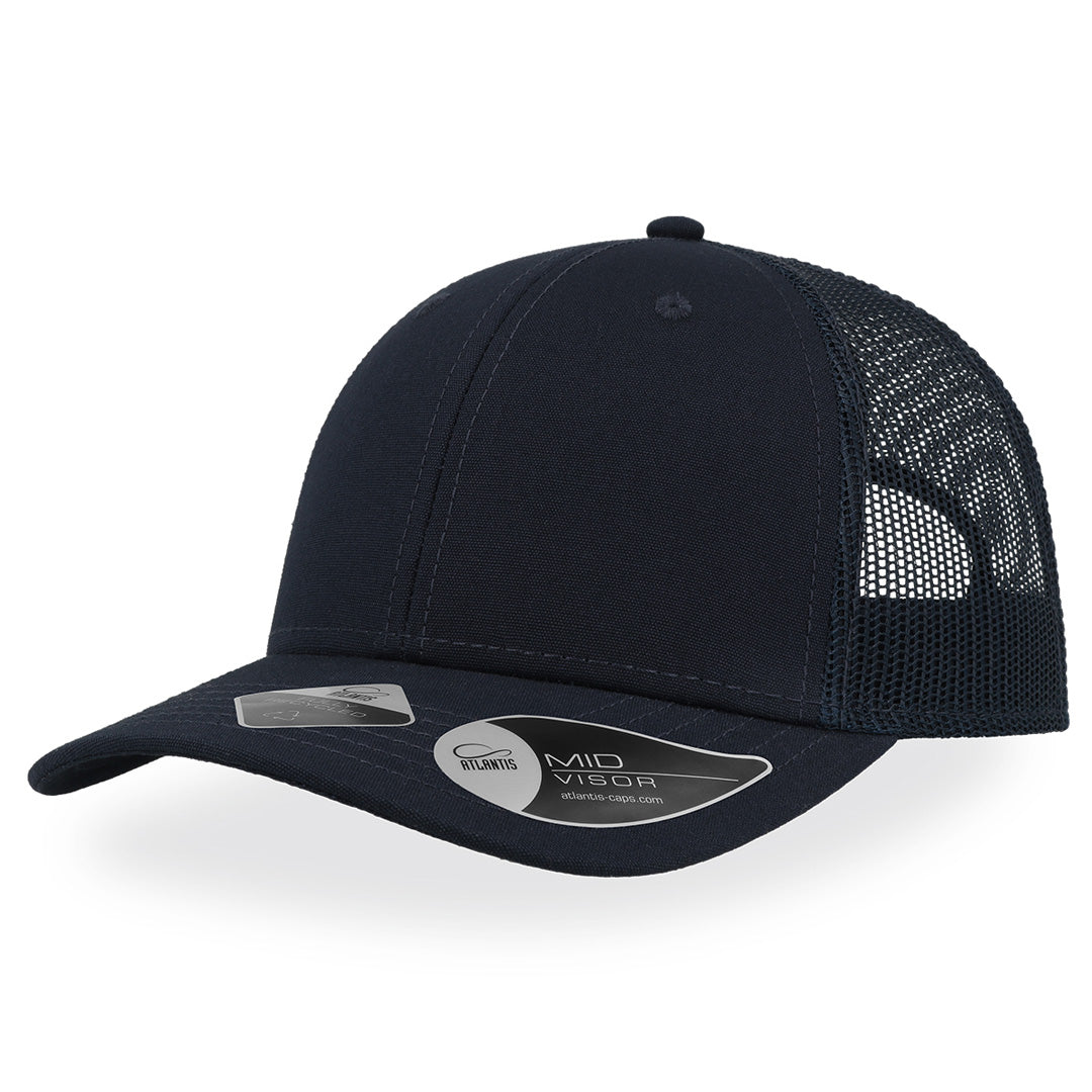 House of Uniforms The Recy Three Cap | Atlantis Atlantis Headwear Navy