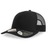 House of Uniforms The Bryce Recycled Trucker Cap | Atlantis Atlantis Headwear Black/Black
