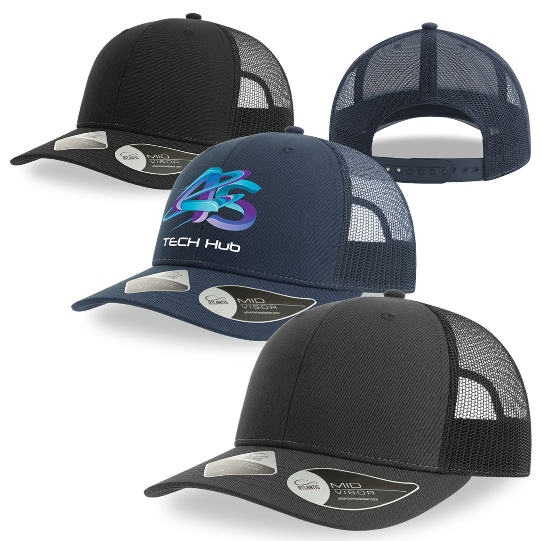 House of Uniforms The Bryce Recycled Trucker Cap | Atlantis Atlantis Headwear