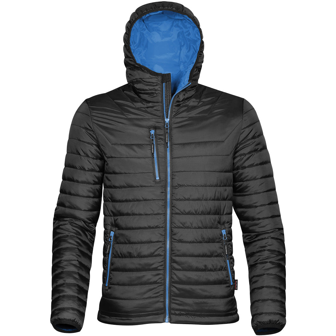 House of Uniforms The Gravity Thermal Jacket | Mens Stormtech Black/Marine Blue