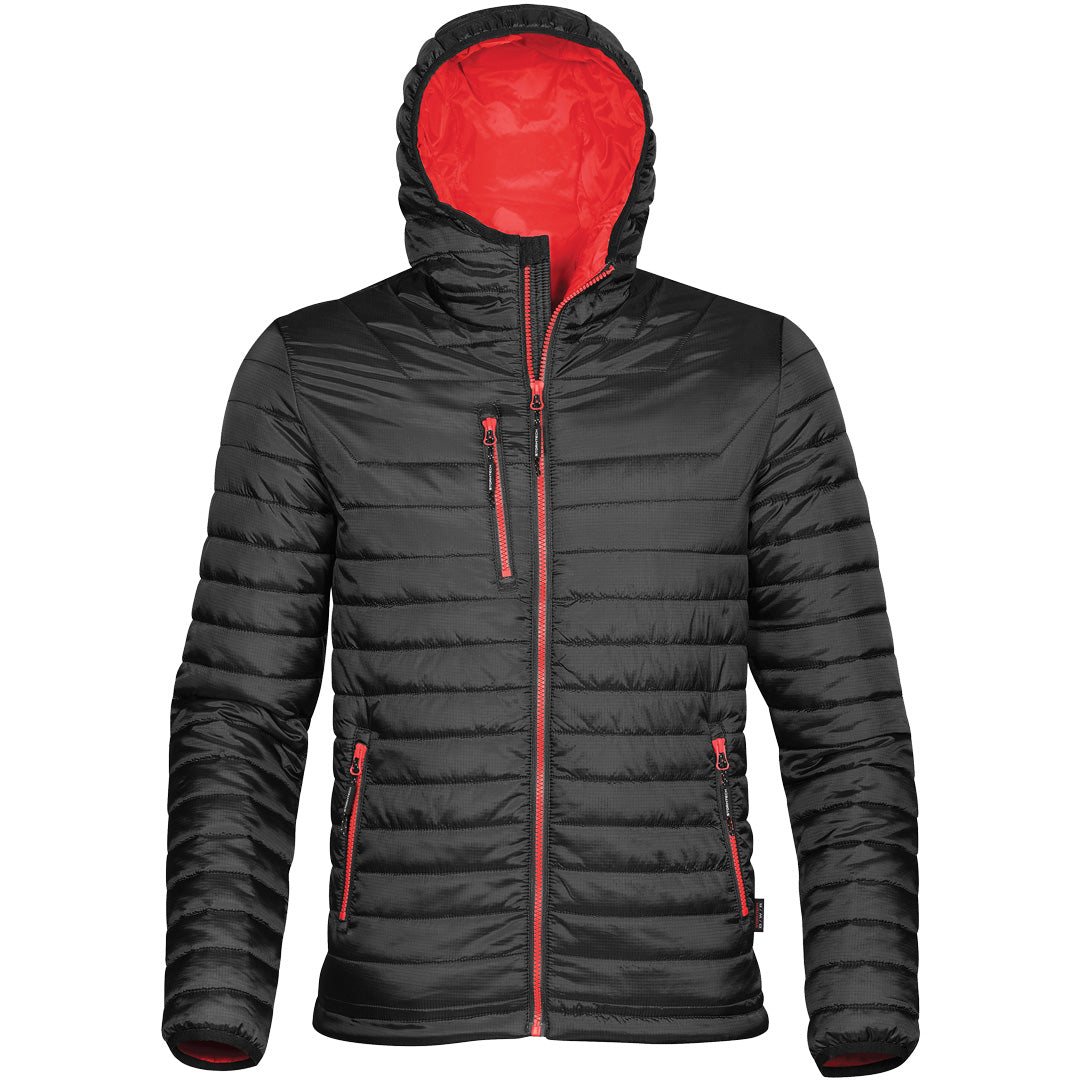House of Uniforms The Gravity Thermal Jacket | Mens Stormtech Black/Red