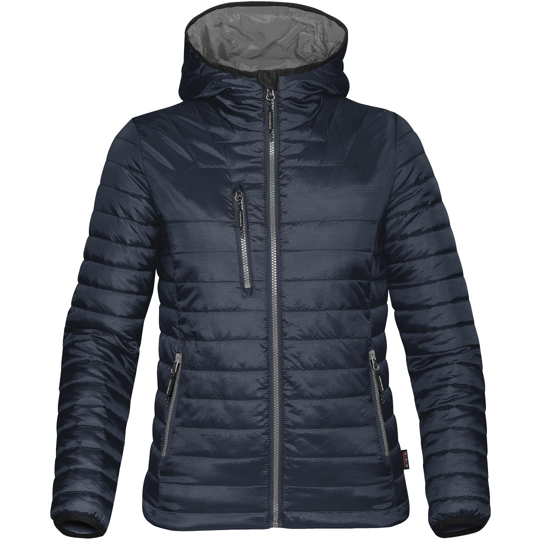 House of Uniforms The Gravity Thermal Jacket | Ladies Stormtech Navy/Charcoal