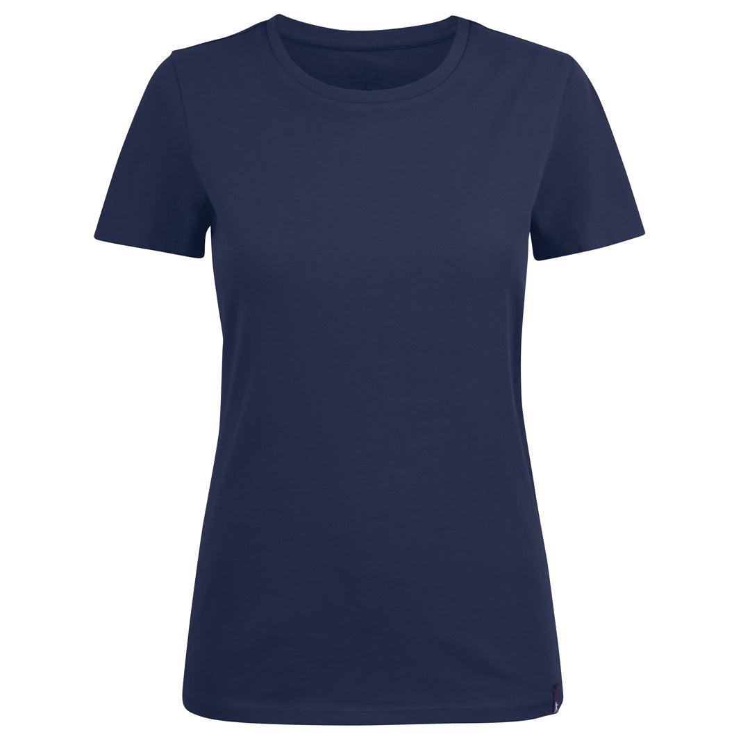 House of Uniforms The American U Tee | Ladies James Harvest Navy