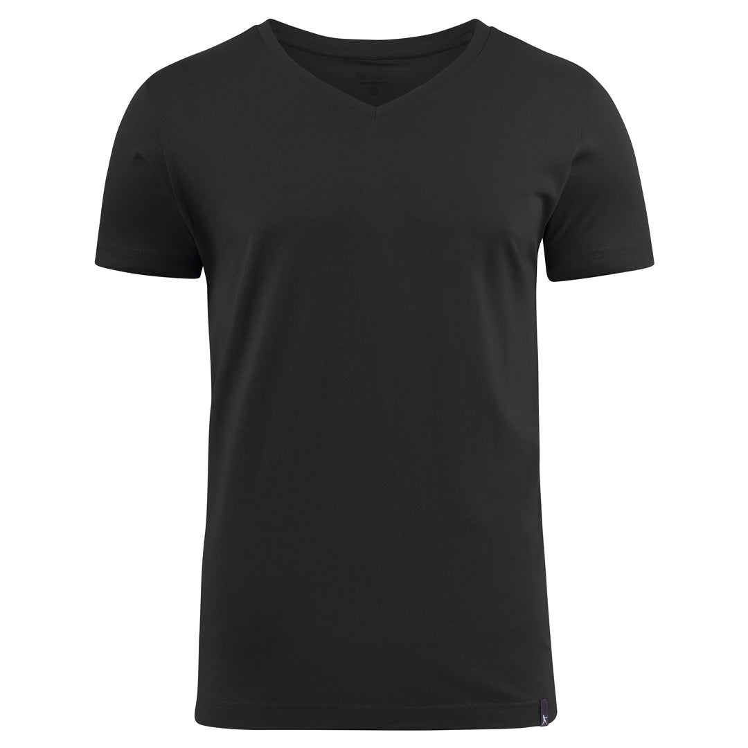 House of Uniforms The American V Tee | Mens James Harvest Black