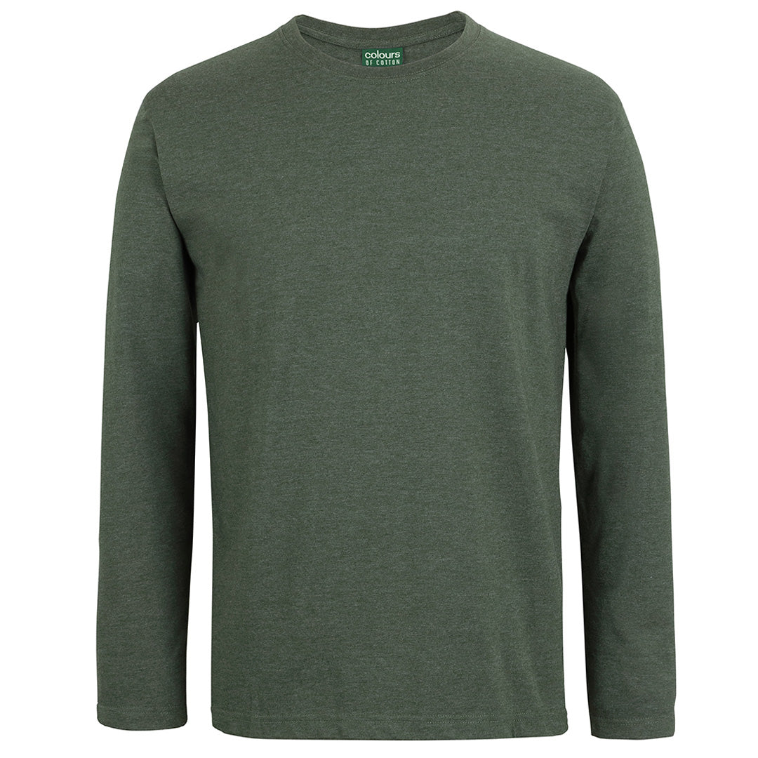 House of Uniforms The Crew Neck Tee No Cuff | Long Sleeve | Unisex Jbs Wear Army Marle