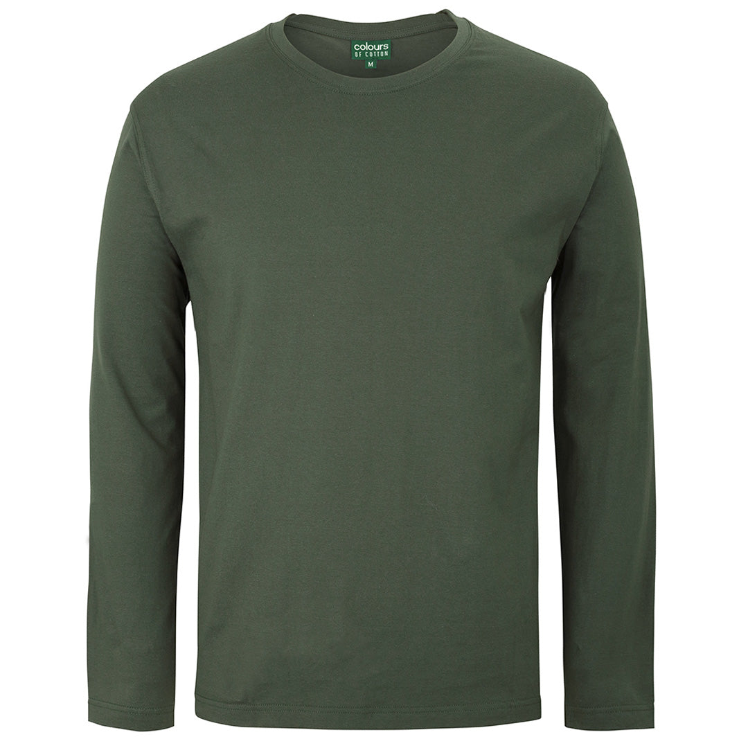 House of Uniforms The Crew Neck Tee No Cuff | Long Sleeve | Unisex Jbs Wear Army