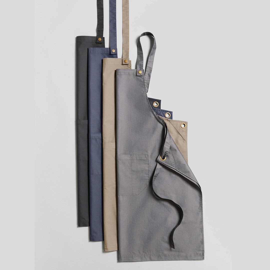 House of Uniforms The Urban Bib Apron | Adults | Cross Back Biz Collection