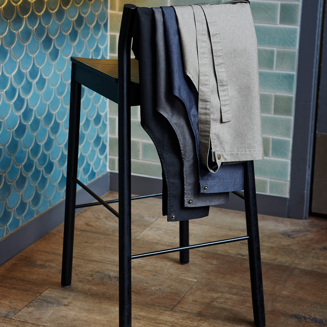 House of Uniforms The Urban Bib Apron | Adults | Cross Back Biz Collection